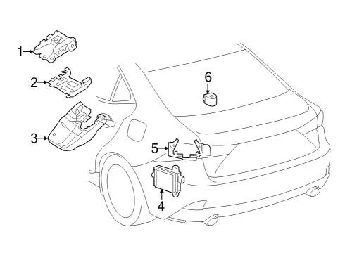 Electrical Components Sensor, Blind Spot M Diagram for 8816253050