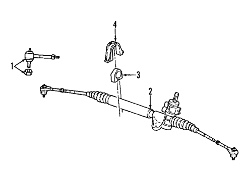 2000 Dodge Neon P/S Pump & Hoses, Steering Gear & Linkage Line-Power Steering Return Diagram for 4656233AB