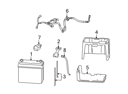 2008 Honda Civic Battery Cover, Battery (38B19) Diagram for 31531SNC000