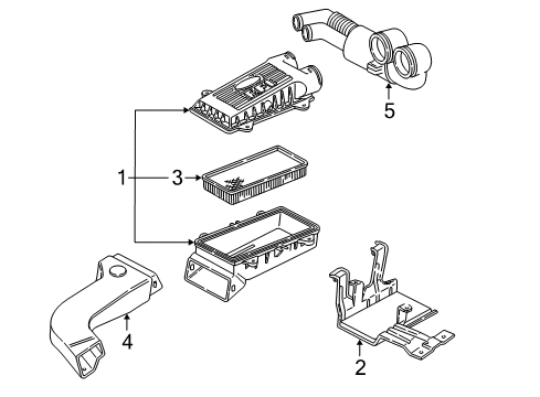 1994 Ford E-350 Econoline Air Inlet Throttle Body Diagram for F4TZ9E926D