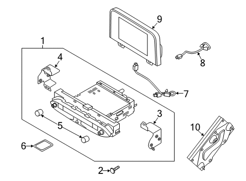 2020 Kia Stinger Navigation System Cable Assembly-Usb Diagram for 96595J5000