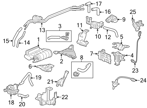Powertrain Control TUBE Diagram for 3618464AA00