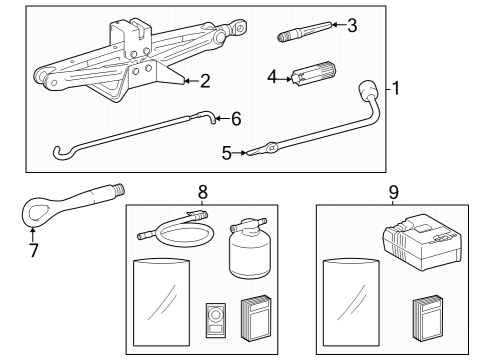 Jack & Components COMPRESSOR ASSY, AIR Diagram for 4489042060