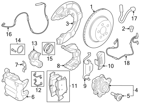 Rear Brakes PROTECTION PLATE LEFT Diagram for 34206899155