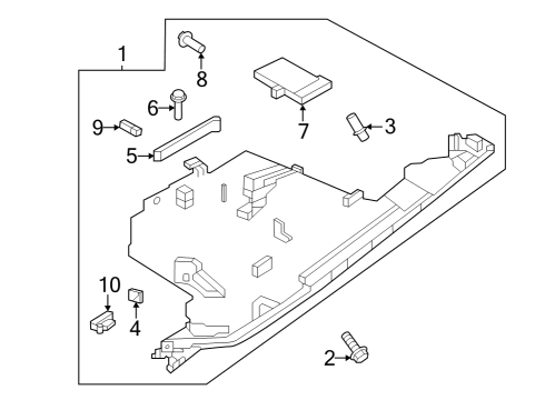 Glove Box Bumper-Glove Box Lid Stopper Diagram for 685193TS0A