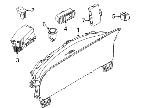 2020 Lincoln Aviator Automatic Temperature Controls Cluster Assembly Diagram for LC5Z10849AH