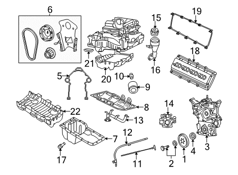 2008 Dodge Charger Engine Parts, Mounts, Cylinder Head & Valves, Camshaft & Timing, Oil Pan, Oil Pump, Crankshaft & Bearings, Pistons, Rings & Bearings Indicator-Engine Oil Level Diagram for 53013835AA