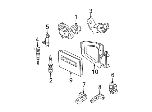 2006 Dodge Ram 1500 Ignition System Cable Pkg-Ignition Diagram for 5166556AA