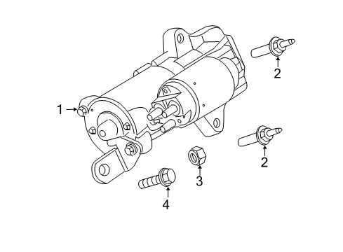 2009 Ford Escape Starter Starter Diagram for BB5Z11002A