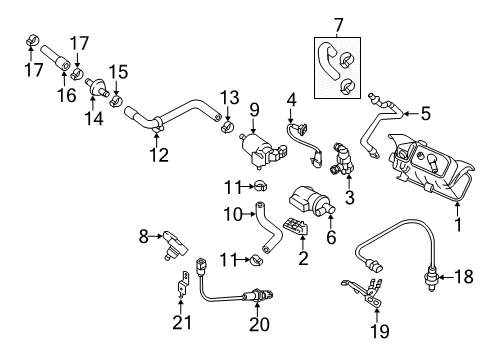 Emission Components Purge Control Valve Diagram for 289102S000
