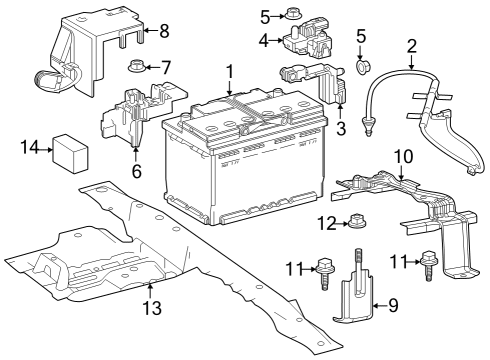Battery BATTERY Diagram for 2880031572