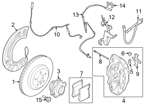 Front Brakes VENTILATED BRAKE DISC Diagram for 34118854273
