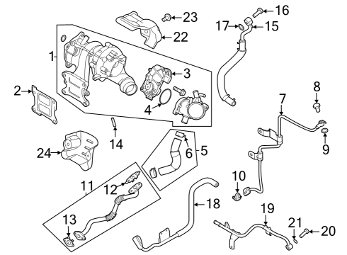 Turbocharger Clamp-Hose Diagram for 1472023006S