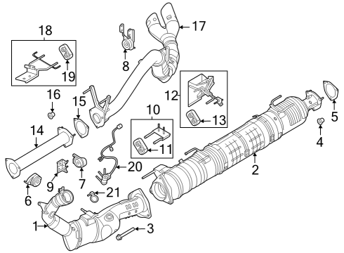 Exhaust Components PIPE - EXHAUST Diagram for PC3Z9G437B