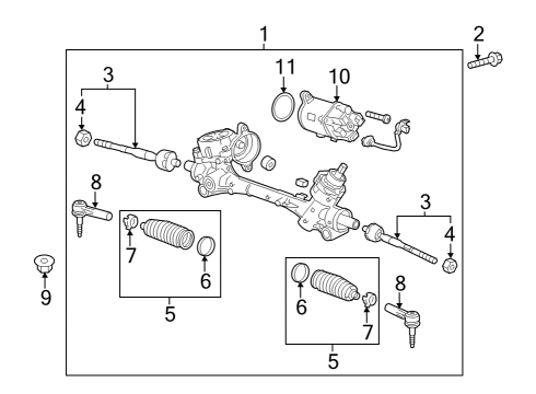 Steering Gear & Linkage Outer Tie Rod Diagram for 84721393