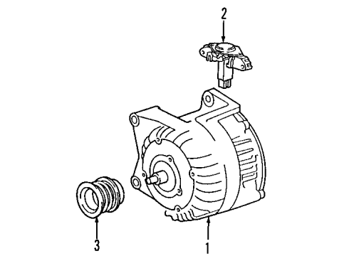 1999 BMW 328i Alternator Voltage Regulator Diagram for 12311713839