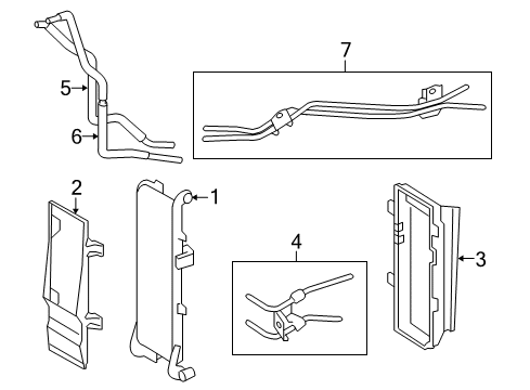 2010 Toyota Sequoia Trans Oil Cooler Cooler Pipe Diagram for 329070C030