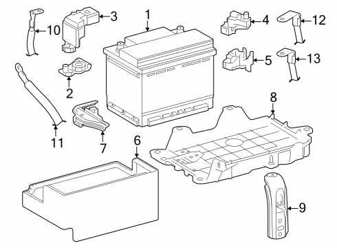 Battery INSULATOR, BATTERY Diagram for 28899F0100