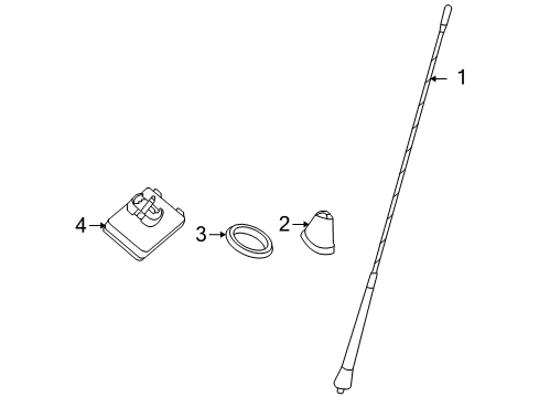 2003 BMW Z4 Antenna & Radio Antenna Amplifier, Diversity Diagram for 65206912817