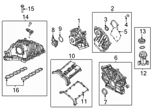 2021 Ram 1500 Intake Manifold Tube-Oil Filler Diagram for 68490218AA
