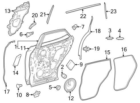 Door & Components Clip Diagram for 9046708219