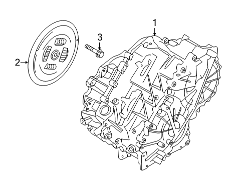2015 Ford C-Max Automatic Transmission Clutch Assembly Bolt Diagram for W500623S437