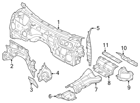 Heat Shields Plug, Black Diagram for 51488114499