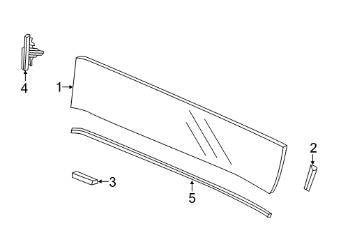 2013 Honda CR-Z Lift Gate - Glass & Hardware Rubber B, Windshield Dam Diagram for 73726SZT000