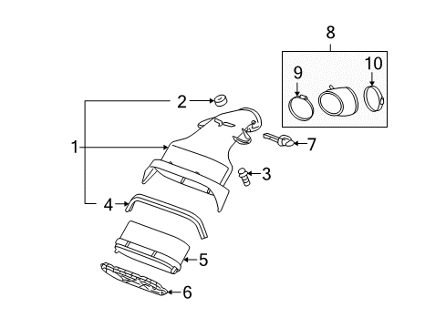 2006 Chevrolet Corvette Filters Housing Diagram for 15839508