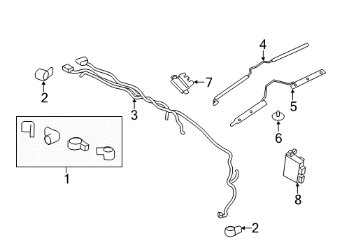 2016 Ford Edge Parking Aid Controller Diagram for EM2Z14B291A