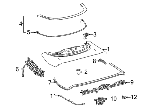 Exterior Trim - Top Clamp, Air Tube Diagram for 4475330190