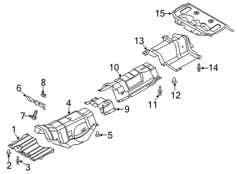 2022 Lincoln Corsair Heat Shields INSULATOR - SOUND Diagram for LX6Z11135F