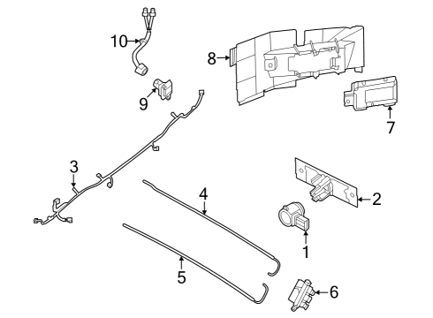 Parking Aid Cover Diagram for 285336RB0A