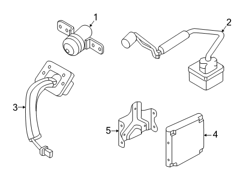 2020 Nissan Murano Electrical Components Bracket-Control Amplifier Diagram for 284525AA3A