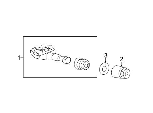 2009 Honda Accord Tire Pressure Monitoring Tpms Unit Diagram for 39350TA0306