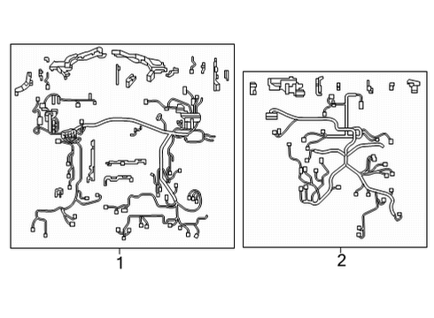 2022 Toyota Mirai Wiring Harness Engine Harness Diagram for 8212162031