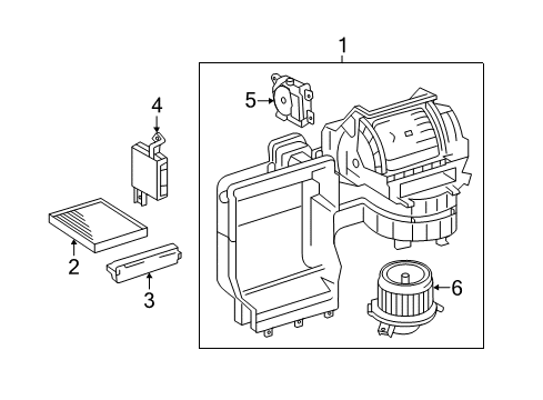 2014 Toyota Camry Blower Motor & Fan Blower Assembly Diagram for 8713006330