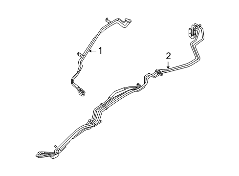 2012 Nissan Pathfinder Air Conditioner Pipe - Cooler Diagram for 924709CA1A