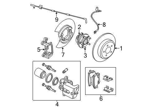 2005 Dodge Magnum Anti-Lock Brakes Anti-Lock Brake System Module Diagram for 5134114AA