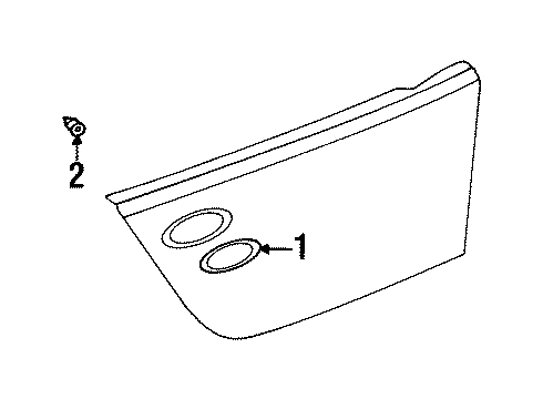 2001 Chrysler Prowler Bulbs Lamp-Side Marker Diagram for 4786876