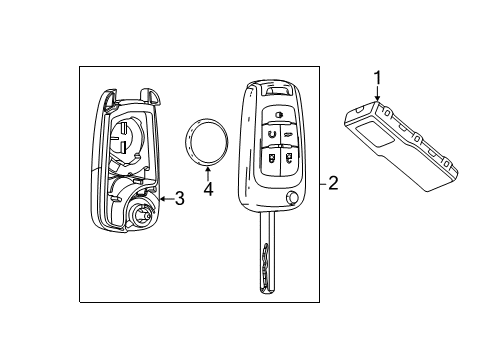 2012 Chevrolet Sonic Keyless Entry Components Receiver Diagram for 13500145