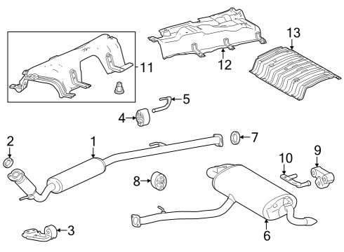 Exhaust Components BRACKET, EXHAUST PIP Diagram for 17572F0100