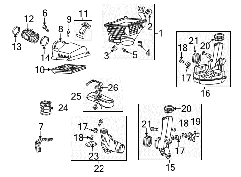 2011 Honda Accord Filters Filter Set, Fuel Diagram for 17048TA0L00