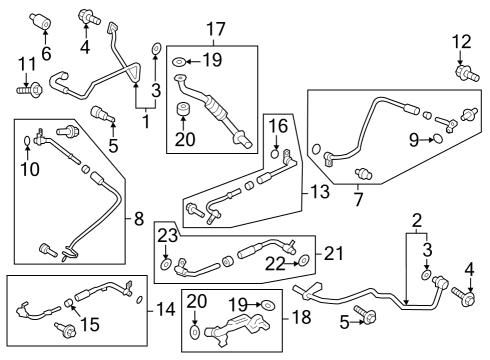 Turbocharger Control Module Bolt Diagram for W701669S450