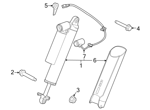 2020 Ford F-150 Shocks & Components - Rear Shock Diagram for KL3Z18125H
