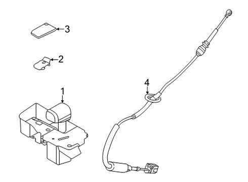 2021 Ford F-150 Gear Shift Control - AT LEVER - GEAR SHIFT Diagram for ML3Z7210Q