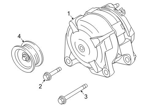2010 Dodge Journey Belts & Pulleys ALTERNATR-Engine Diagram for 5033759AC