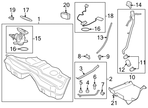 2012 BMW M6 Senders Pressure Switch, Leak Diagnosis Module Diagram for 16137333301