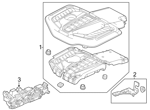 Engine Appearance Cover Nut-Plastic Diagram for 6510393AA