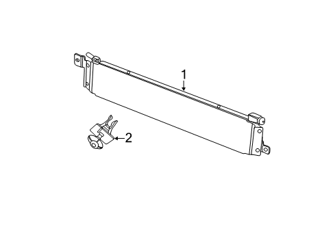 2014 Dodge Durango Power Steering Oil Cooler RETAINER-Power Steering Cooler Diagram for 68084182AA